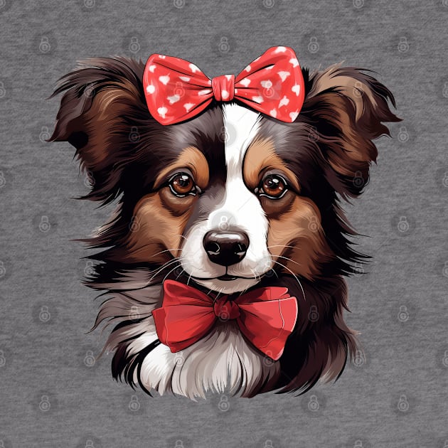 Fancy Shetland Sheepdog by Chromatic Fusion Studio